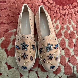 Stuart Weitzman Women's Pink Embellished Sneakers